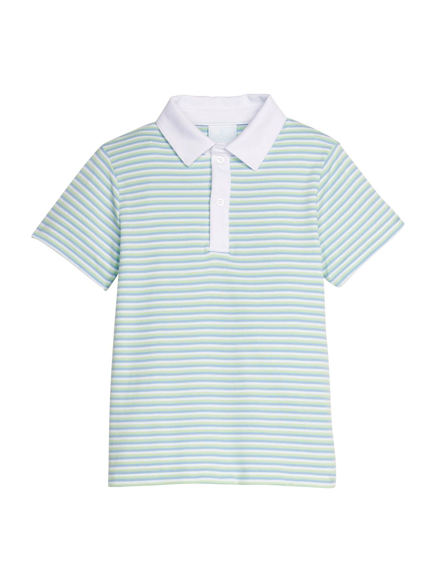 Short Sleeve Polo - Greenview Stripe