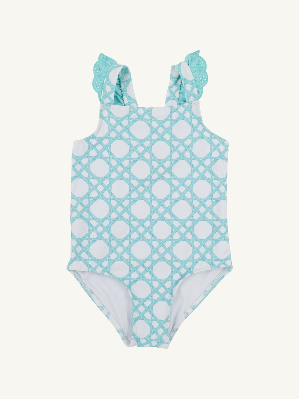 Long Bay Bathing Suit - Catamaran Cane/Edisto Egg Blue