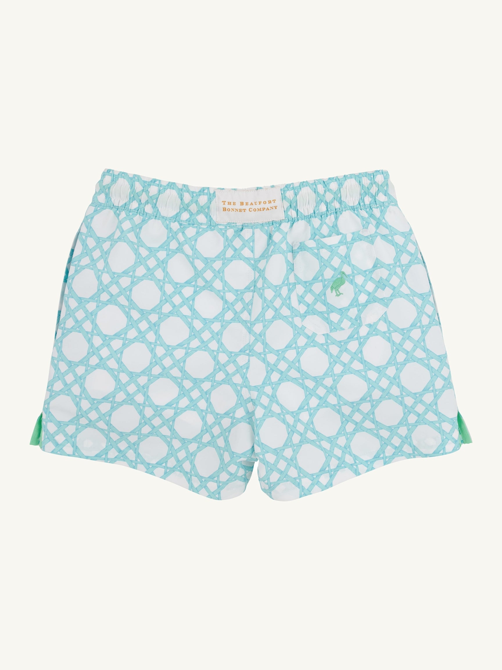 Tortola Swim Trunks - Catamaran Cane/Grace Bay Green