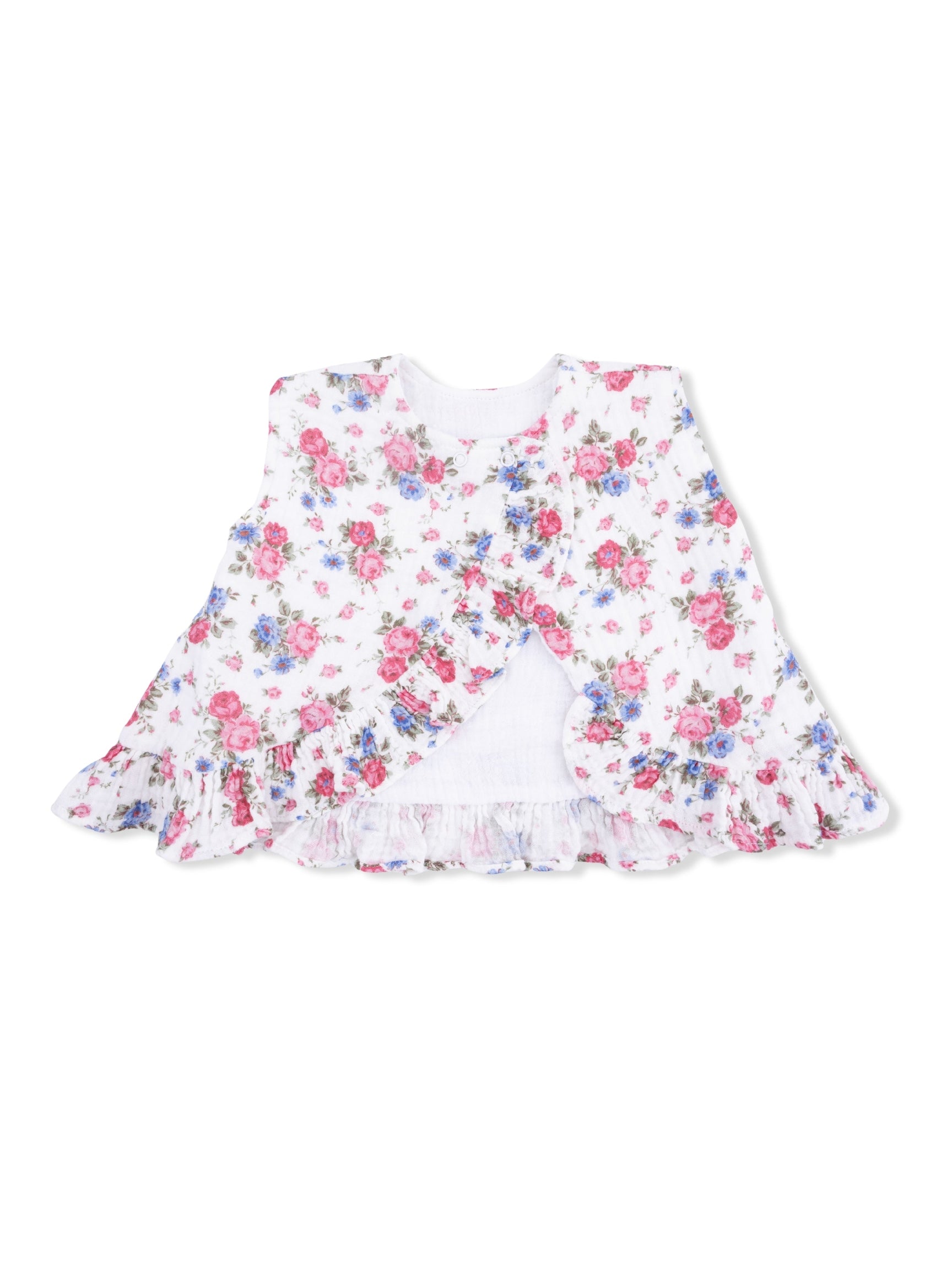 Ruffle Back Top & Bloomer - Cabbage Roses