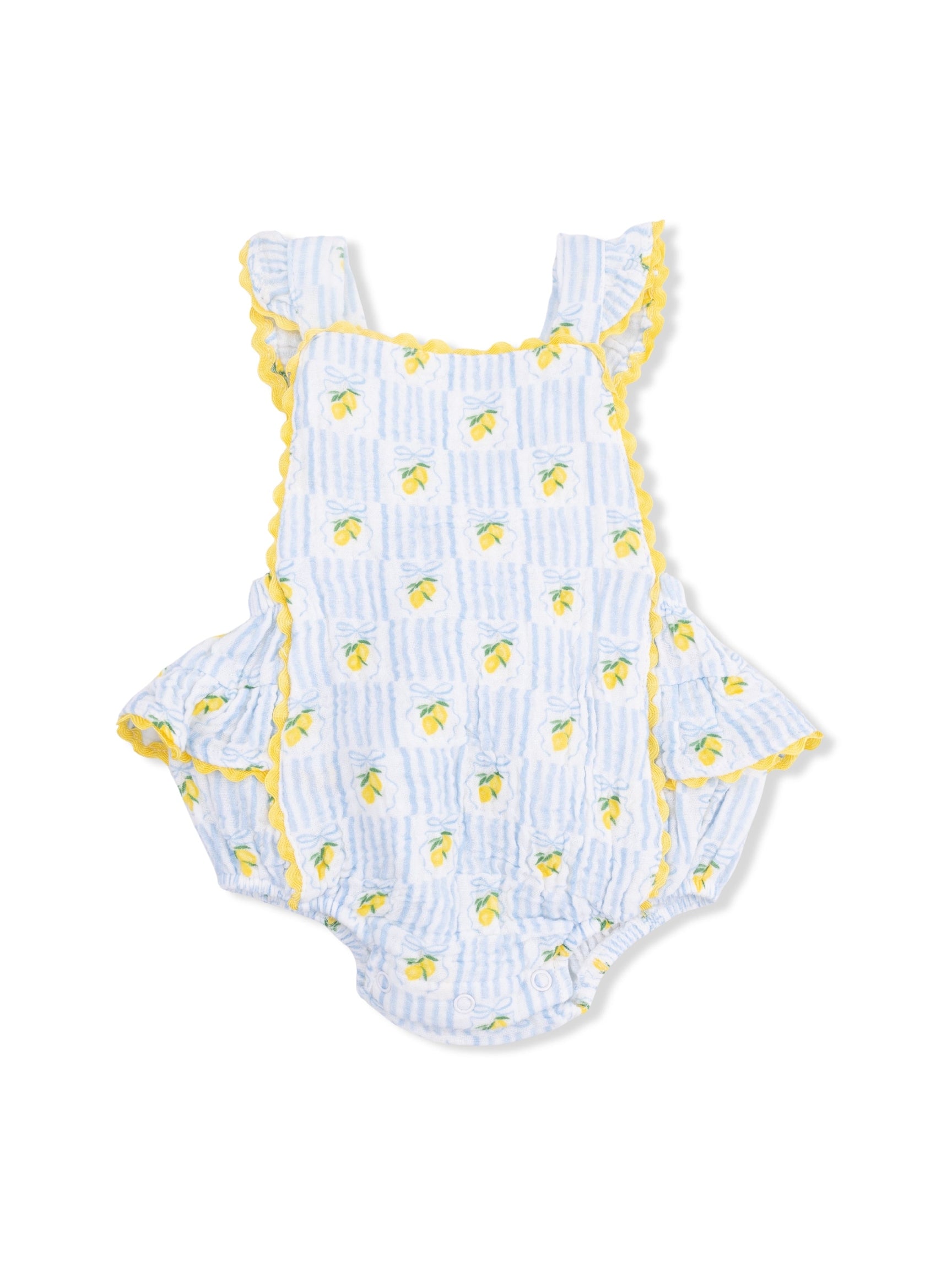 Ric Rac Ruffle Sunsuit - Lovely Lemons