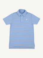 Prepletic Prim & Proper Polo - Sunrise Boulevard Blue Stripe