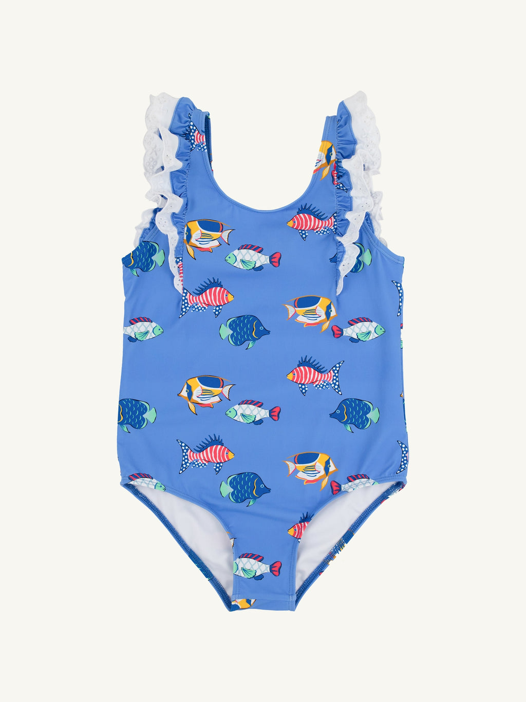 Ruehling Ruffle Swimsuit - Here Fishy Fishy