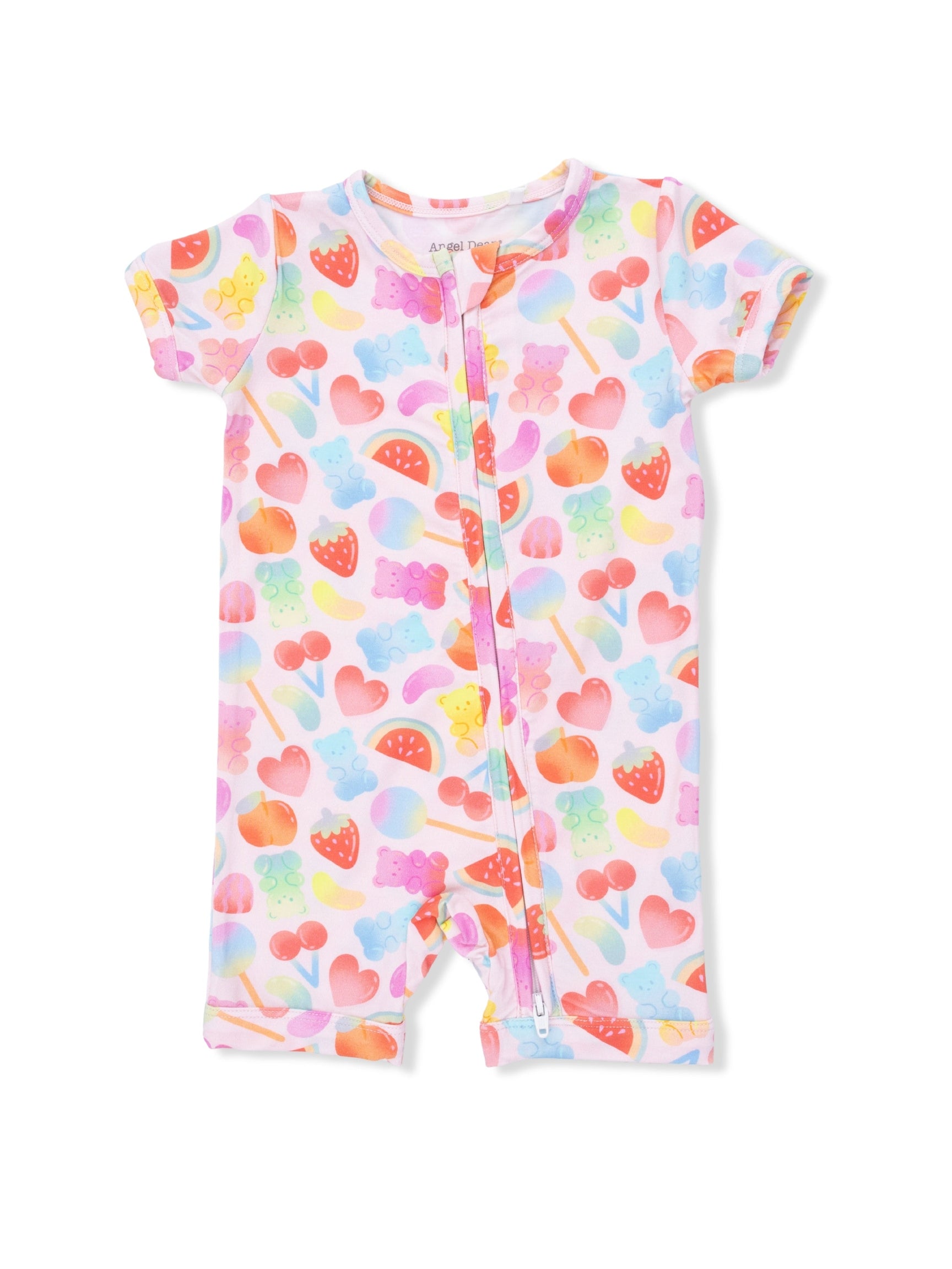 2 Way Zippered Romper - Gummy Bear