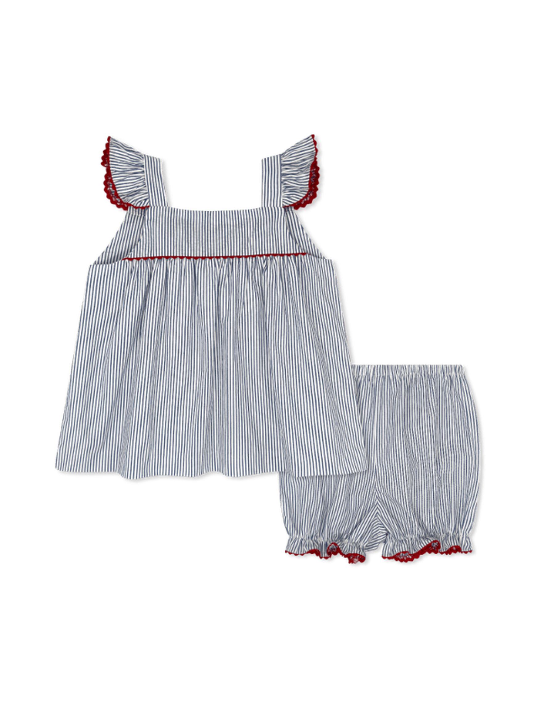 Sally Swing Set - River Royal Seersucker