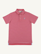 Prim & Proper Polo - Sumner County Stripe Richmond Red
