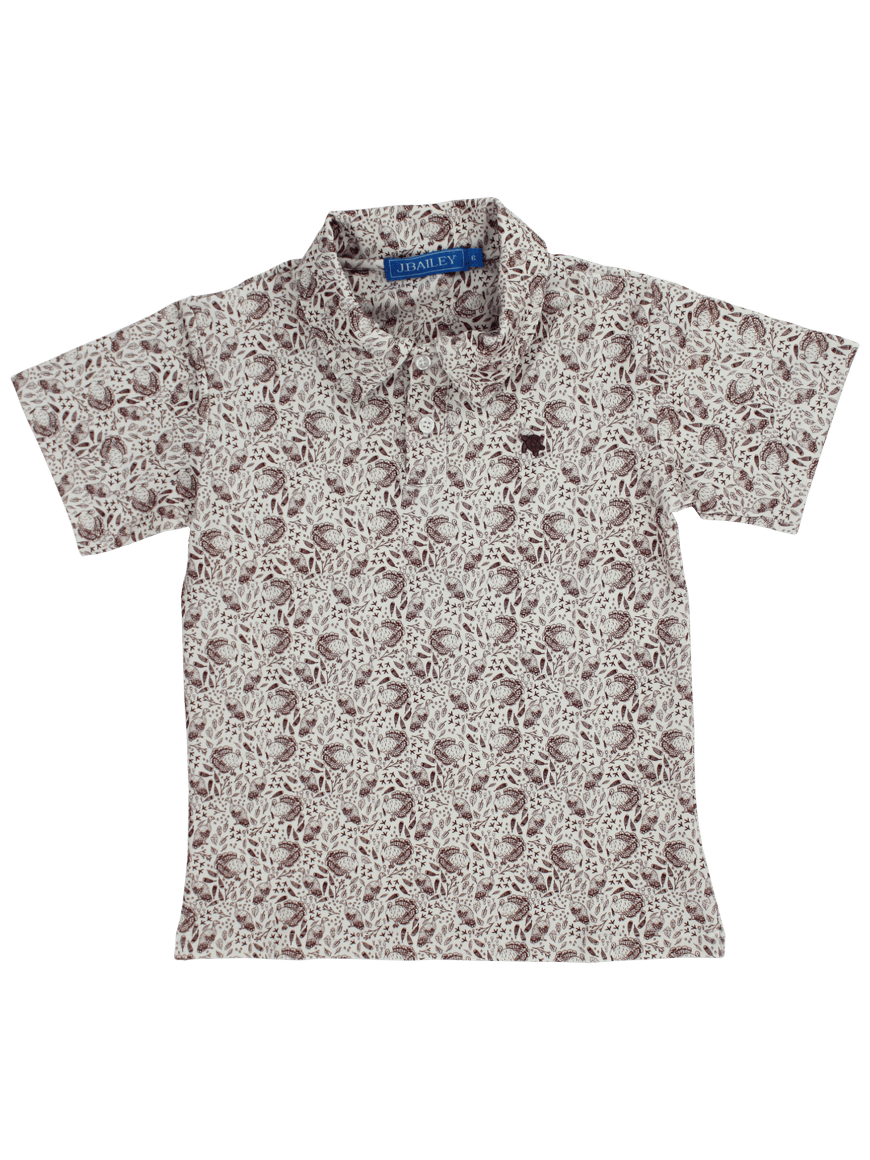 Henry S/S Performance Polo – Turkey Print