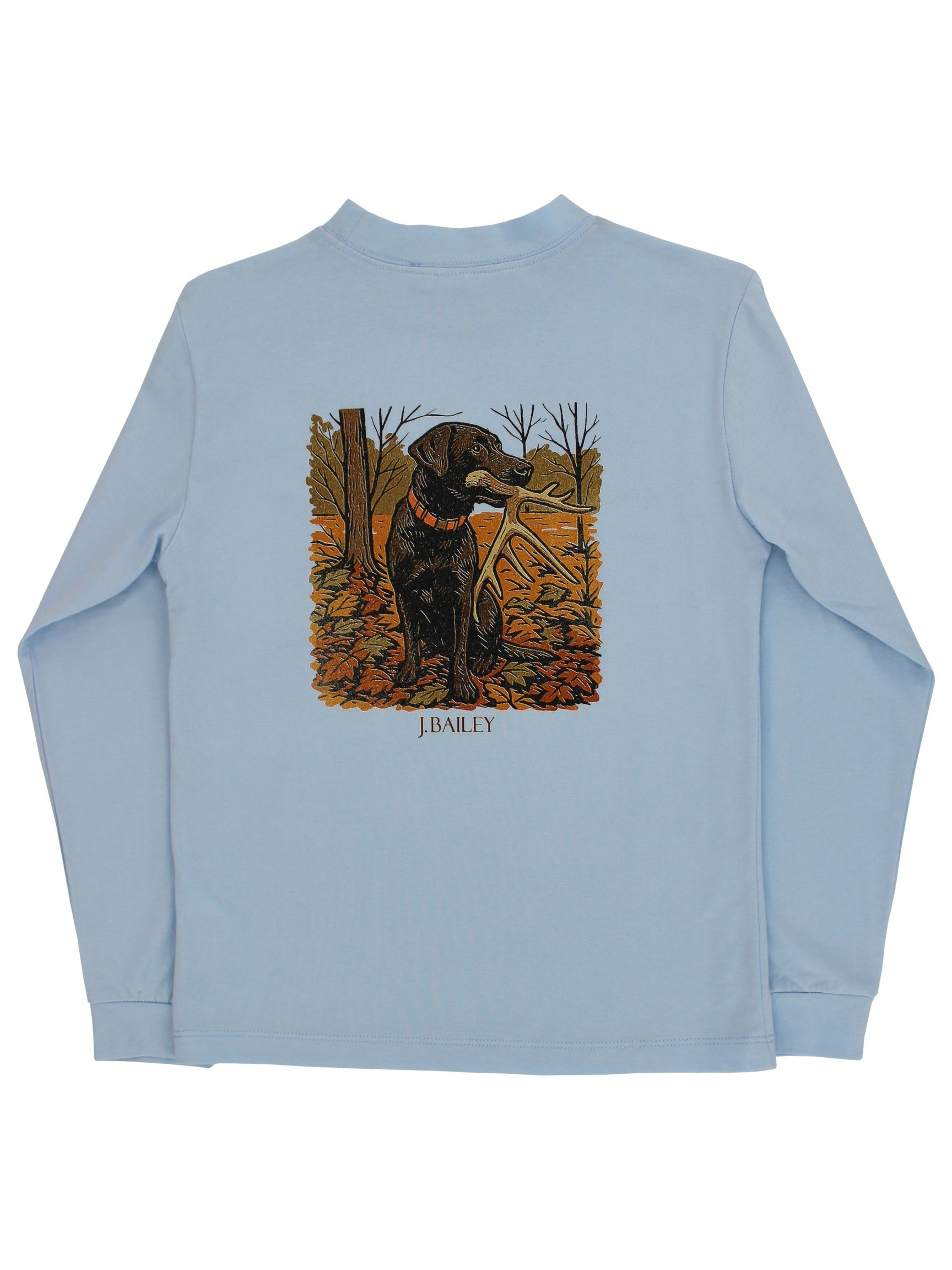 L/S Logo Tee - Antler Dog/Bayberry