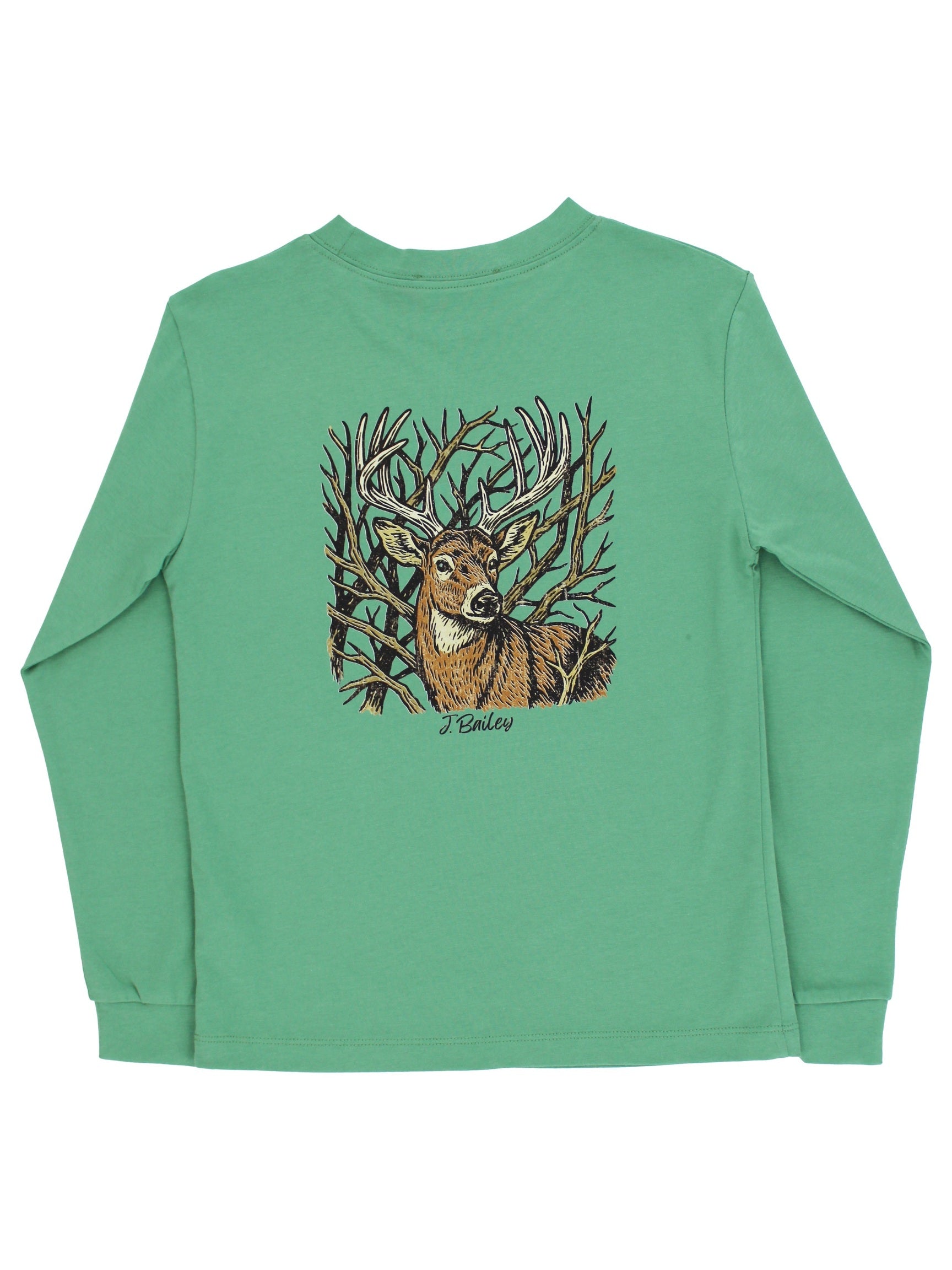 L/S Logo Tee - Buck/Sage