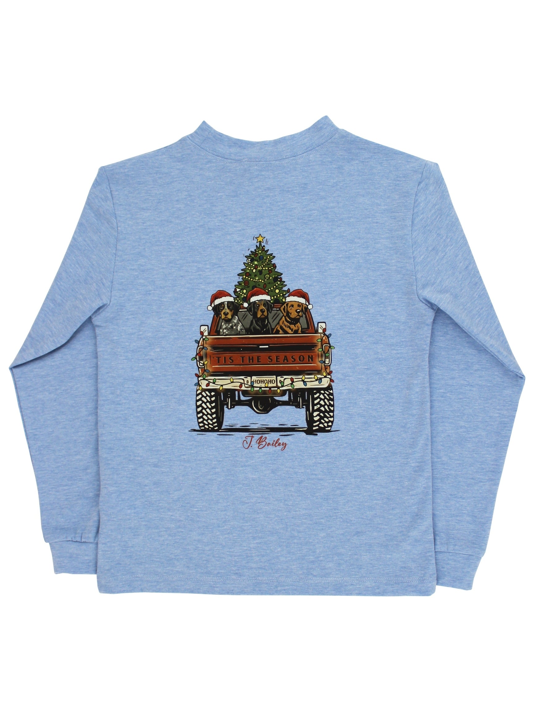 L/S Logo Tee - Christmas Pups