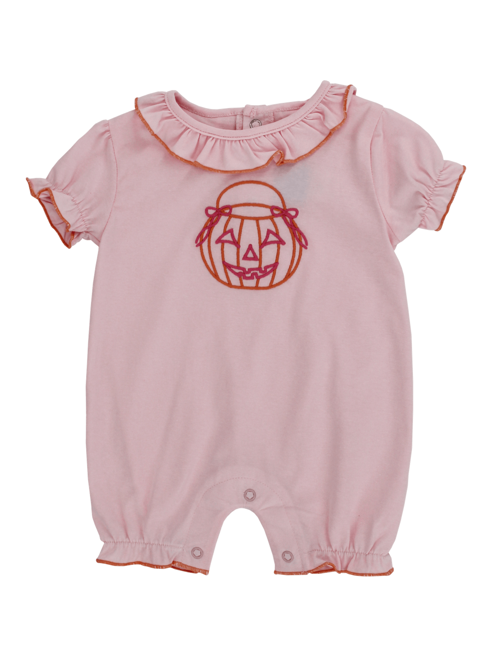Jack‑O‑Lantern Short Knit Romper