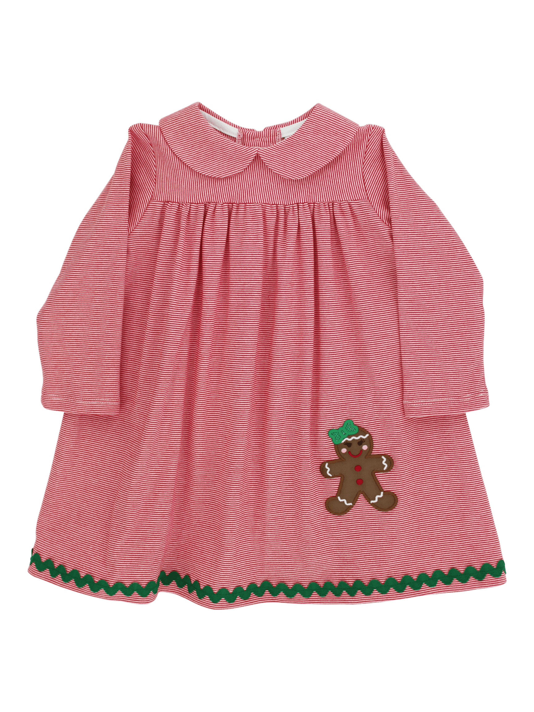 Jolly Gingerbread Knit Dress with Collar