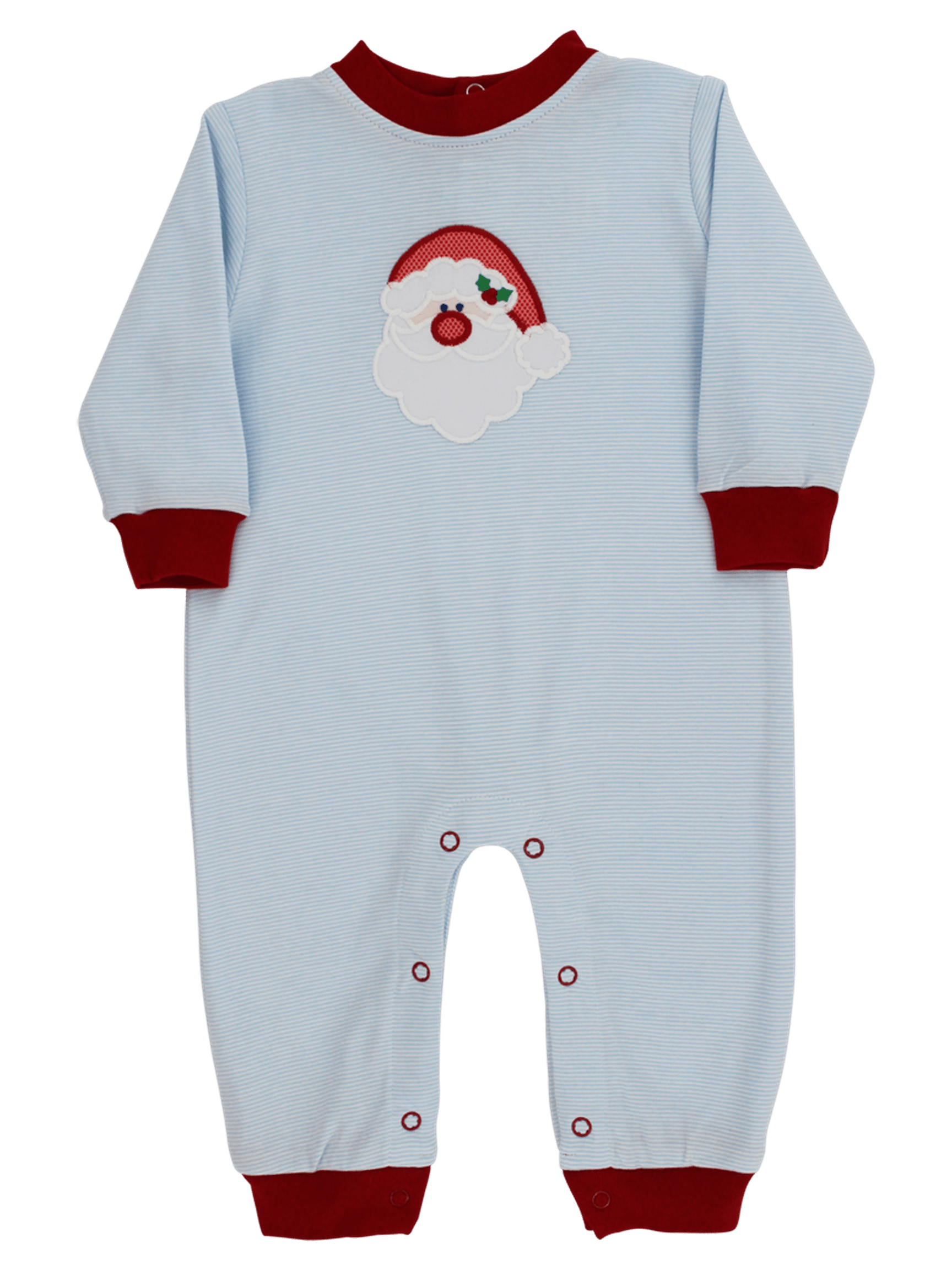 Santa Face Knit Romper