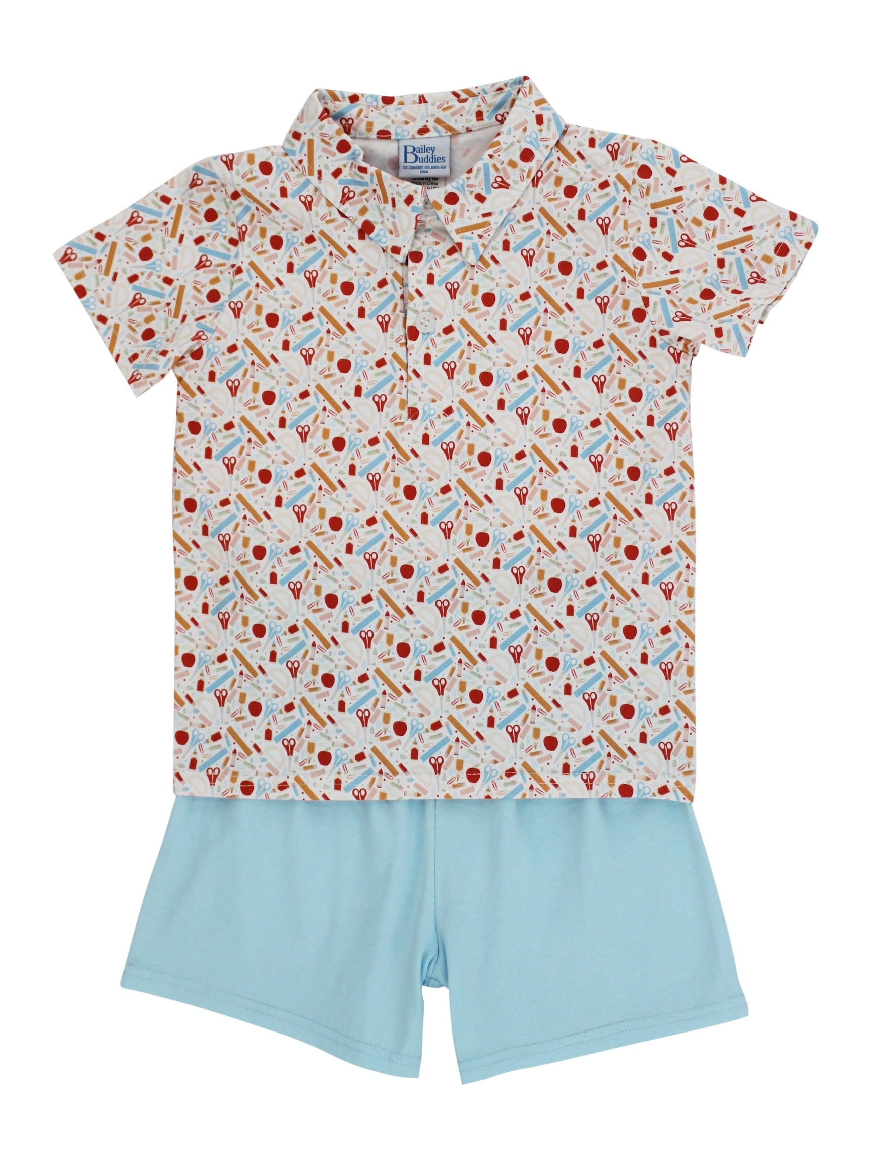 School Days Boys Short Set