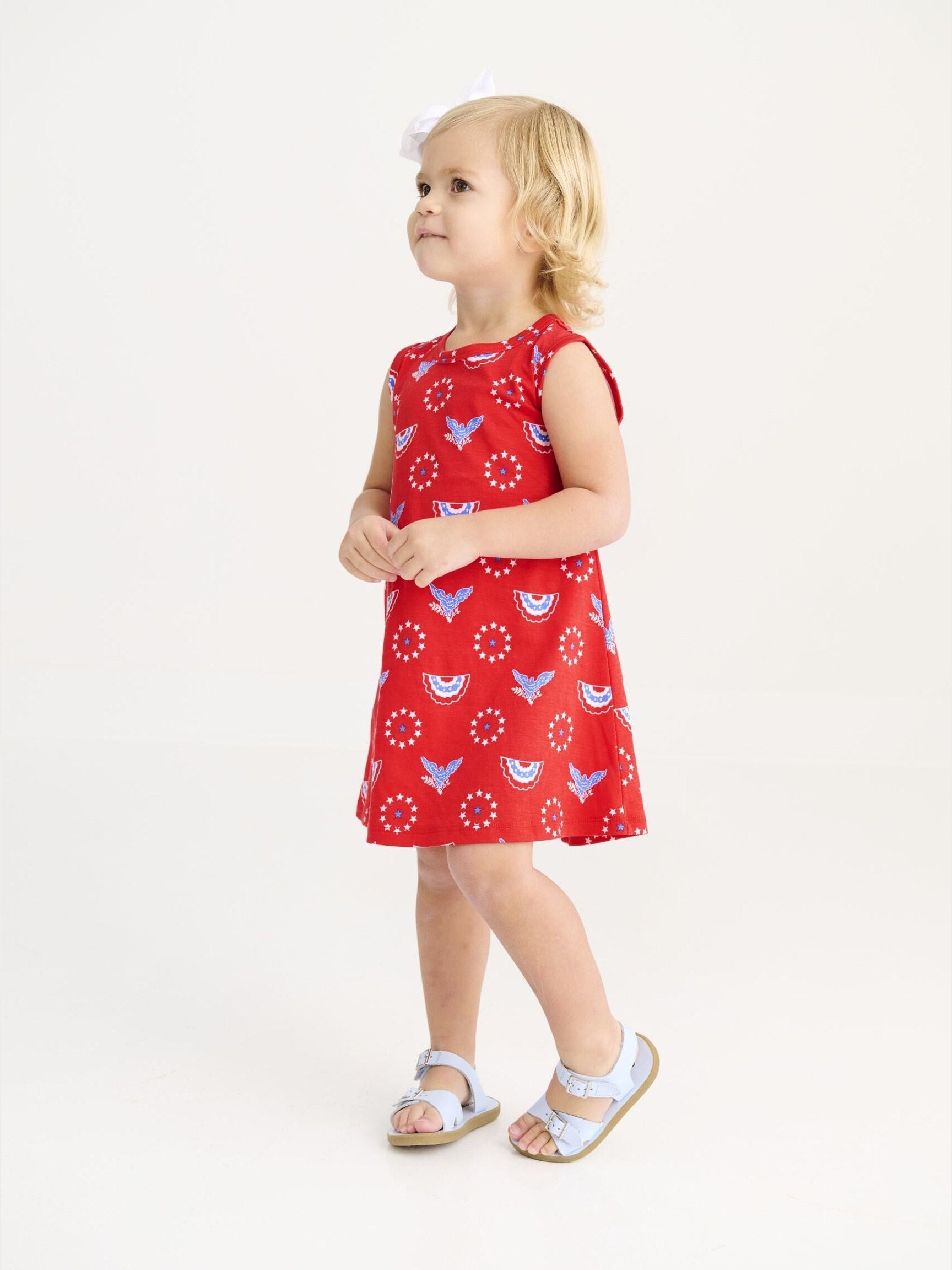 Sleeveless Polly Play Dress - Star Spangled Swag