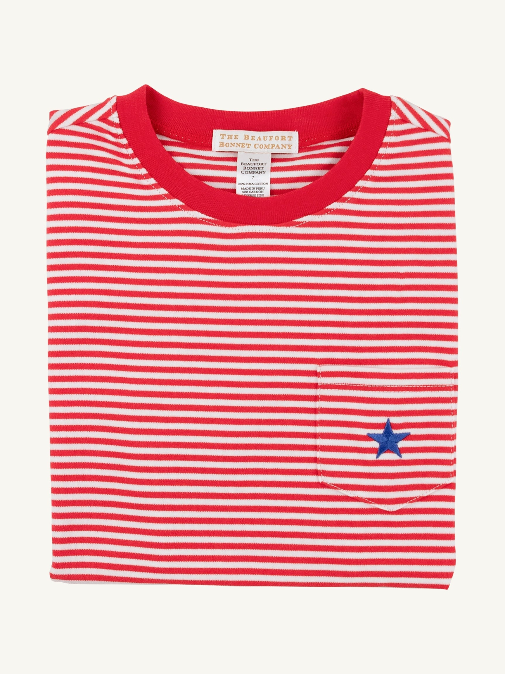 Carter Crewneck - Richmond Red Stripe/Rockefeller Royal Star