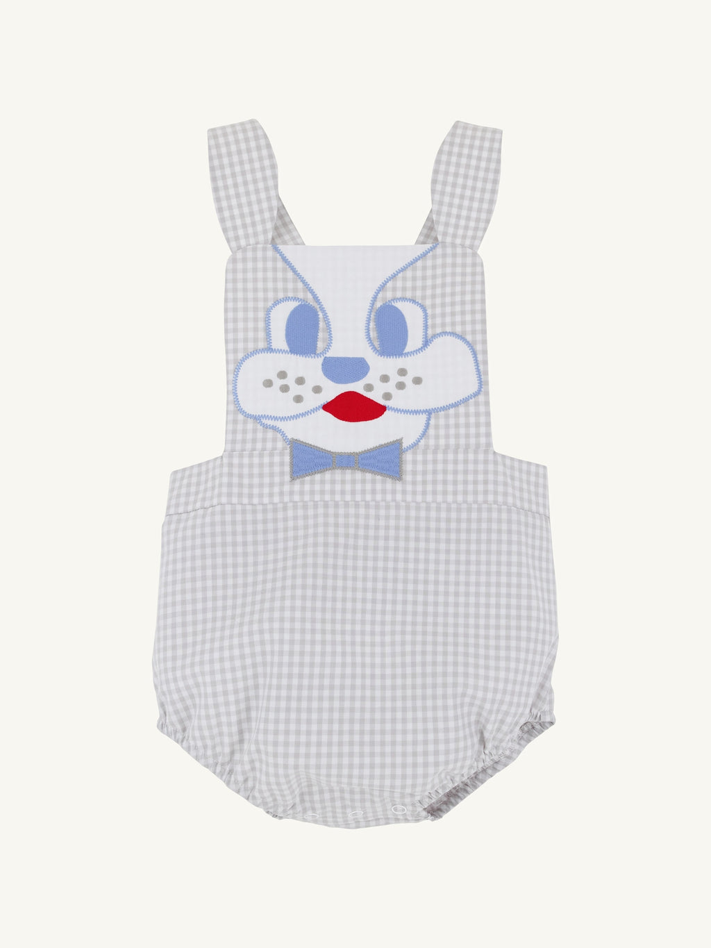 Sayre Sunsuit - Grantley Gray Mini Gingham Dog