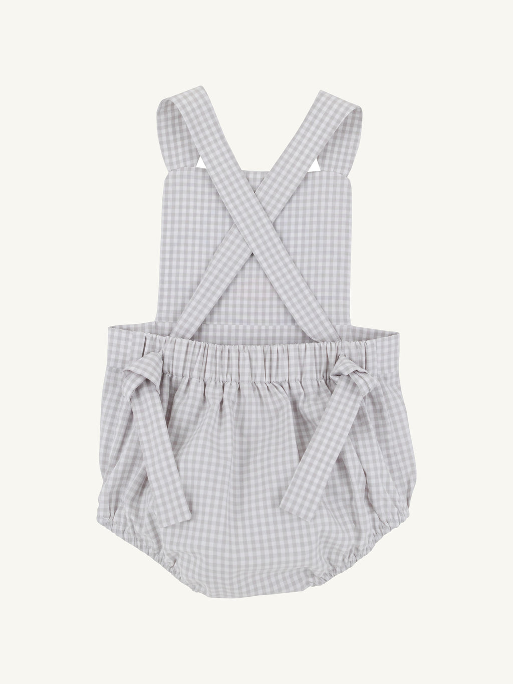 Sayre Sunsuit - Grantley Gray Mini Gingham Dog