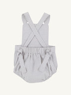Sayre Sunsuit - Grantley Gray Mini Gingham Dog