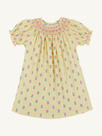 Sandy Smocked Pima Dress - Fairway Floral
