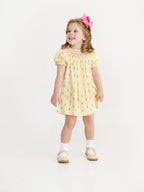 Sandy Smocked Pima Dress - Fairway Floral