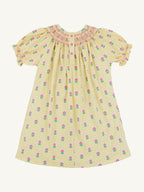 Sandy Smocked Pima Dress - Fairway Floral