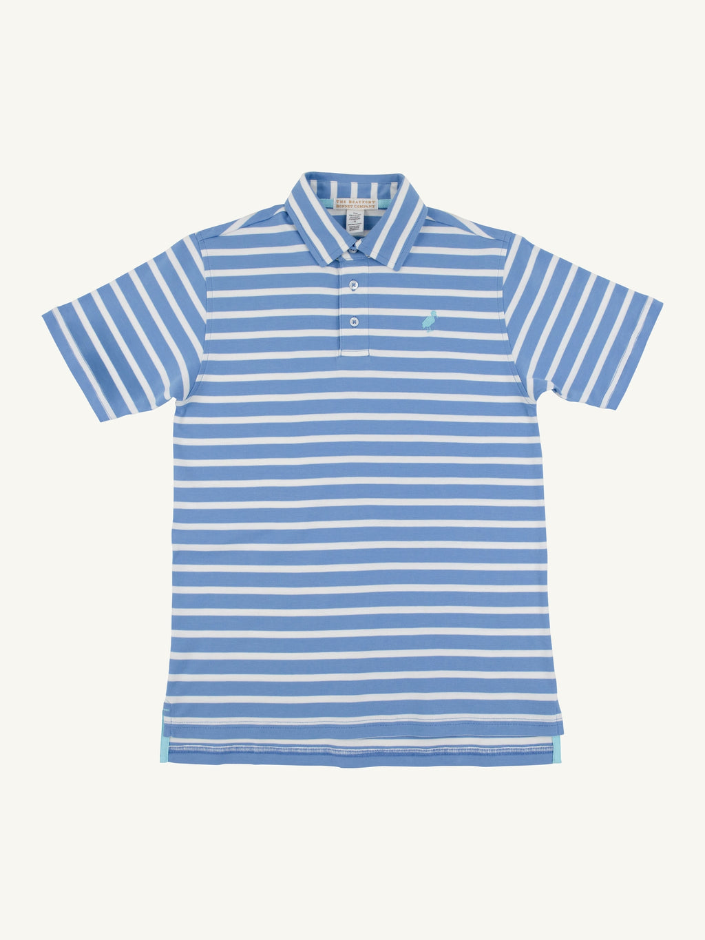Prim & Proper Polo - Barbados Blue Stripe