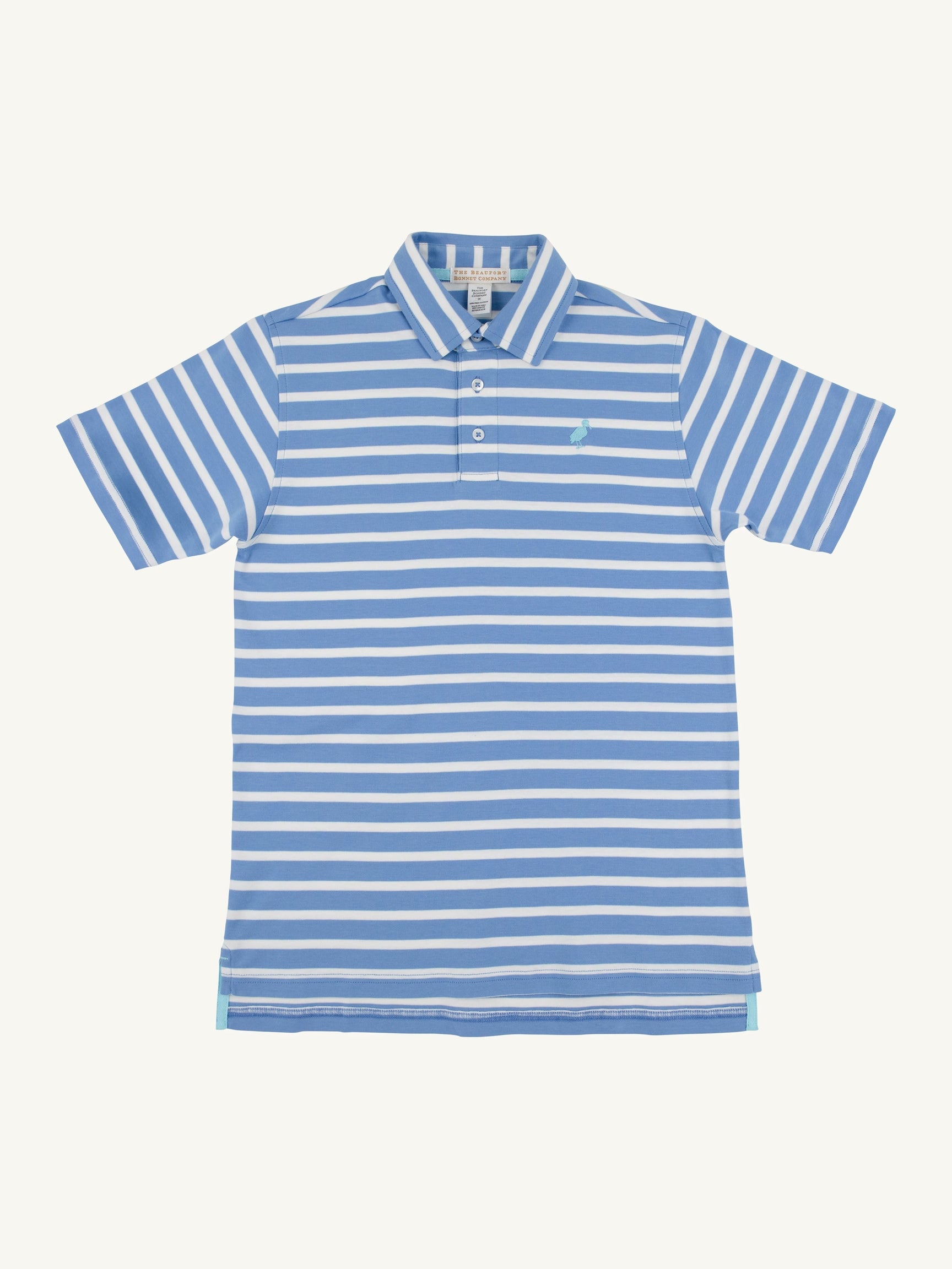 Prim & Proper Polo - Barbados Blue Stripe