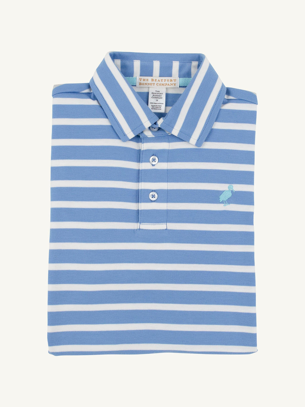 Prim & Proper Polo - Barbados Blue Stripe