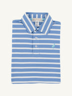 Prim & Proper Polo - Barbados Blue Stripe