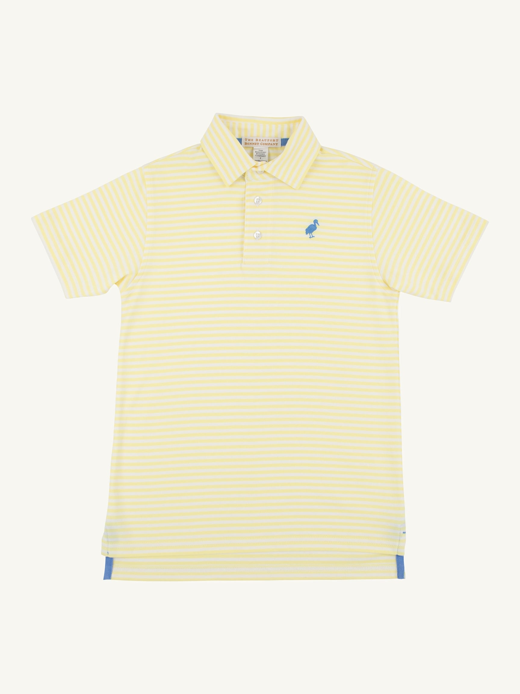 Prim & Proper Polo - Lakeworth Yellow Stripe