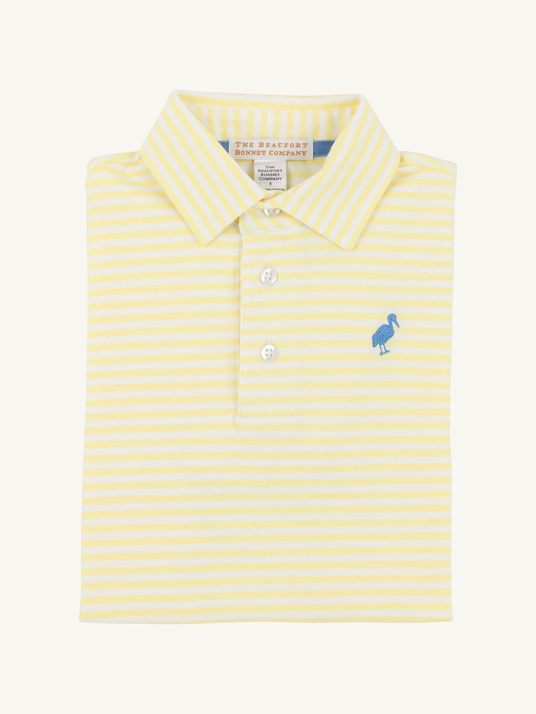 Prim & Proper Polo - Lakeworth Yellow Stripe