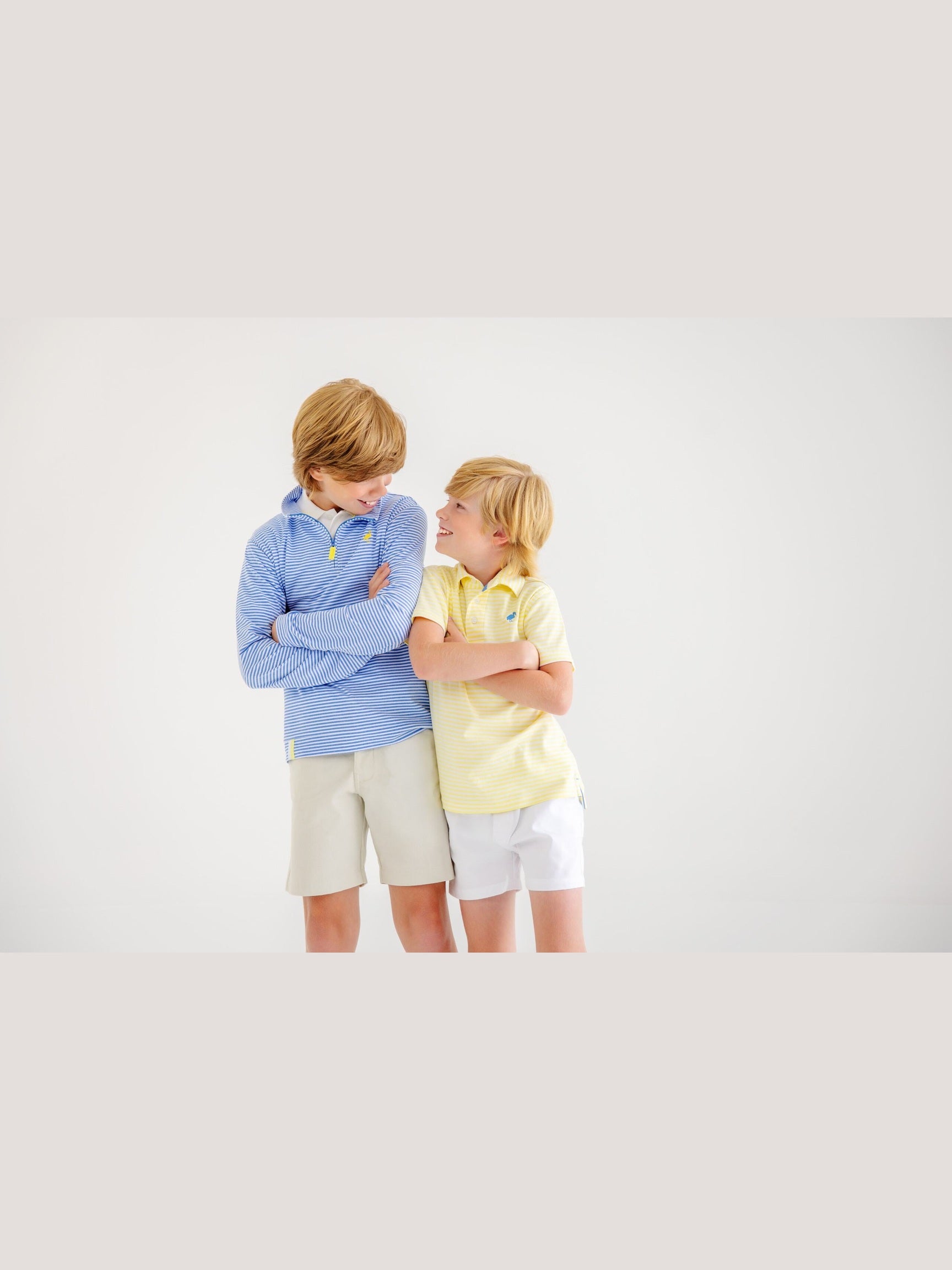 Prim & Proper Polo - Lakeworth Yellow Stripe