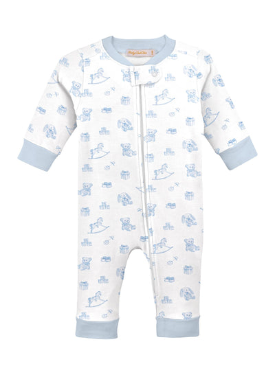 Printed Zipped Boy Coverall - Tiny Baby Toys
