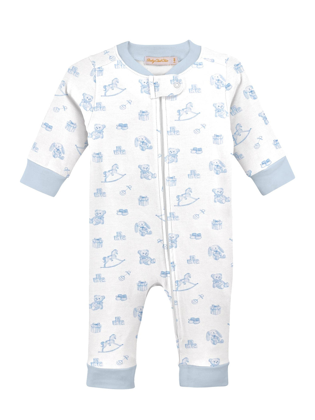 Printed Zipped Boy Coverall - Tiny Baby Toys