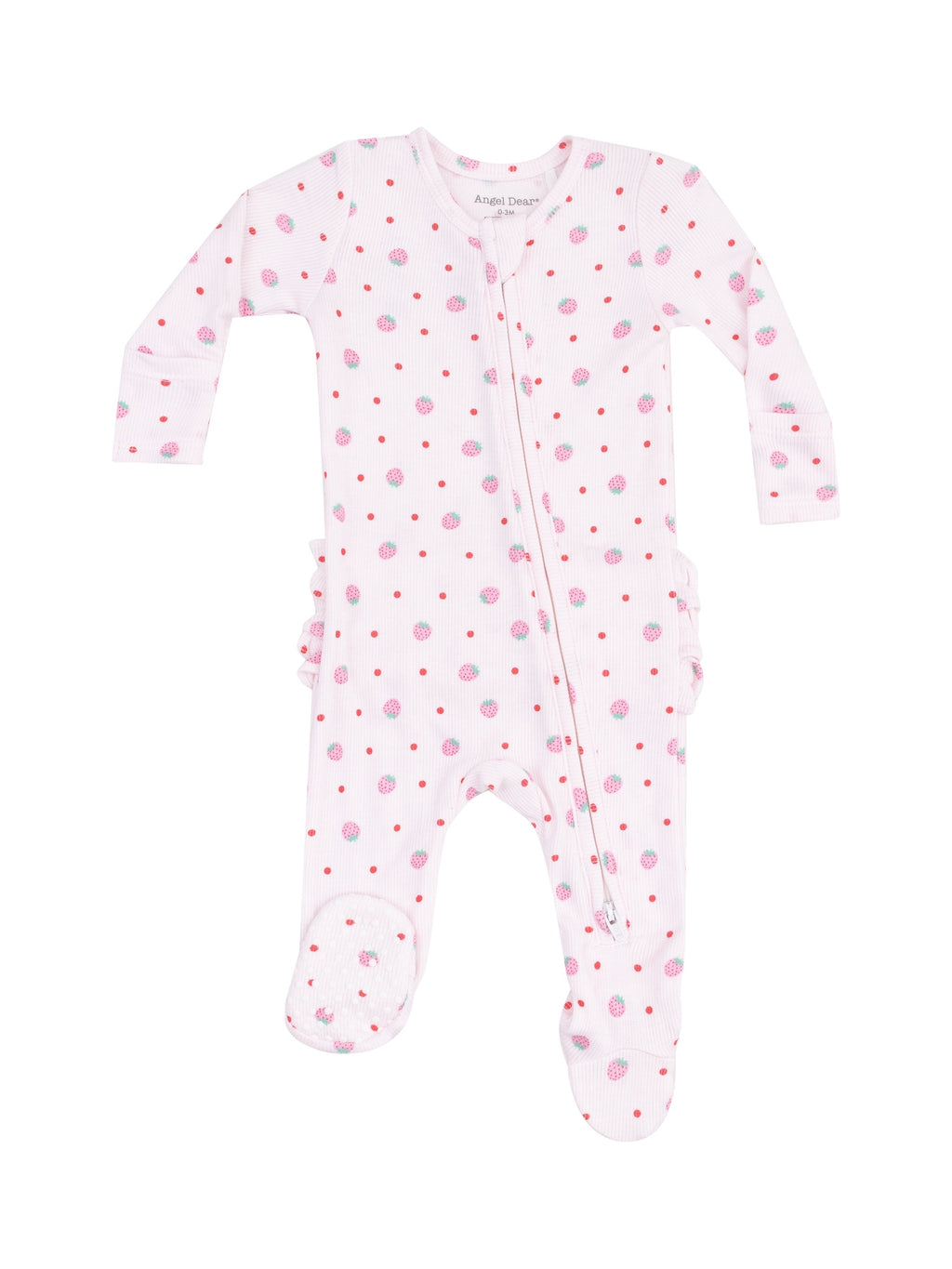 2-Way Zipper Ruffle Back Footie