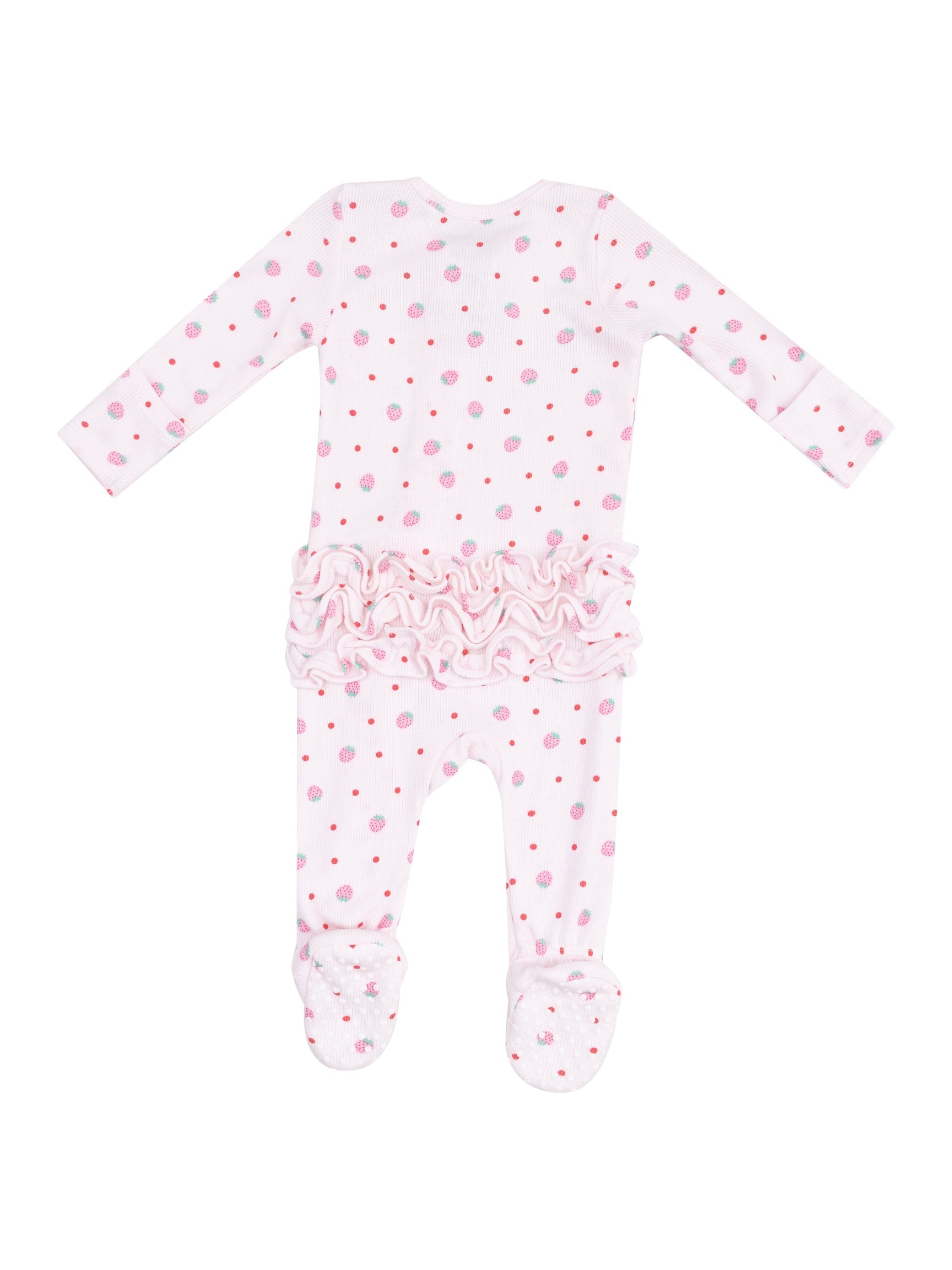 2-Way Zipper Ruffle Back Footie