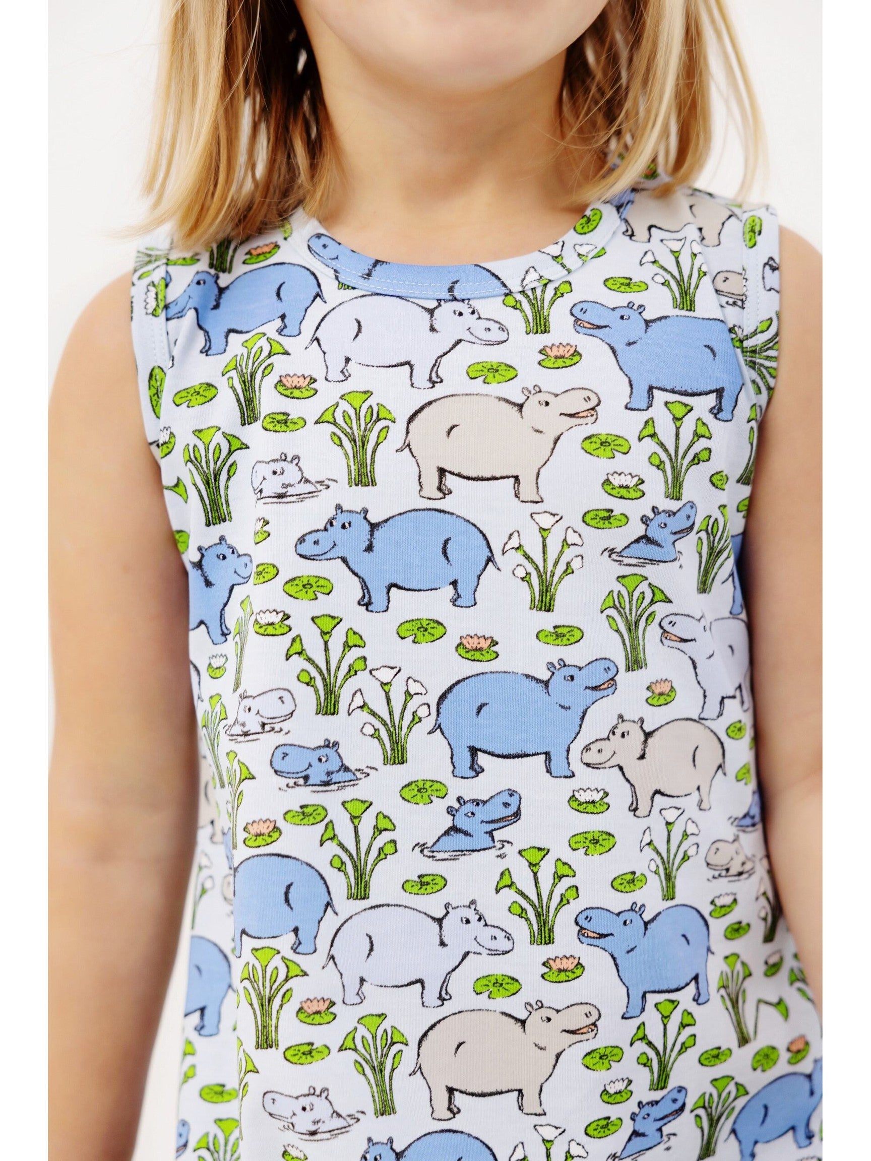 Sleeveless Polly Play Dress - Bal Harbour Hippos