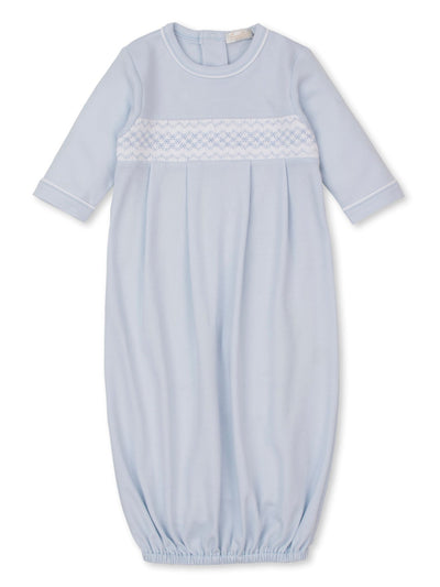 CLB Hand Smocked Blue Gown Sack