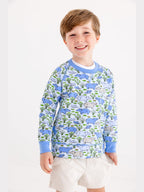 Cassidy Comfy Crewneck - Bal Harbour Hippo