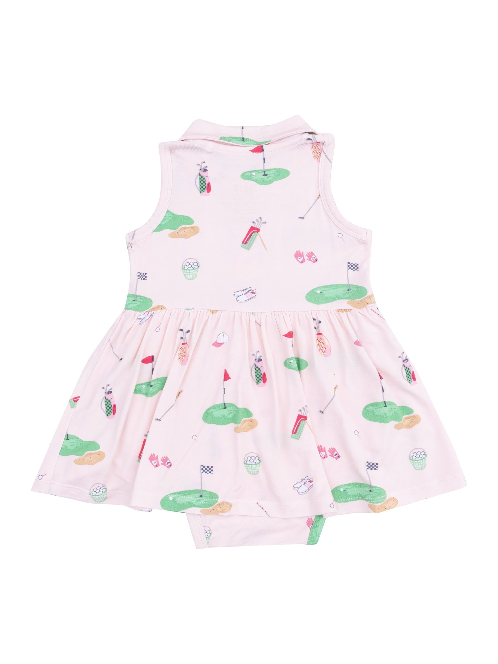 Polo Collar Bodysuit Dress
