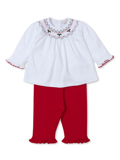 CLB Holiday Medley Pant Set with Hand Emb