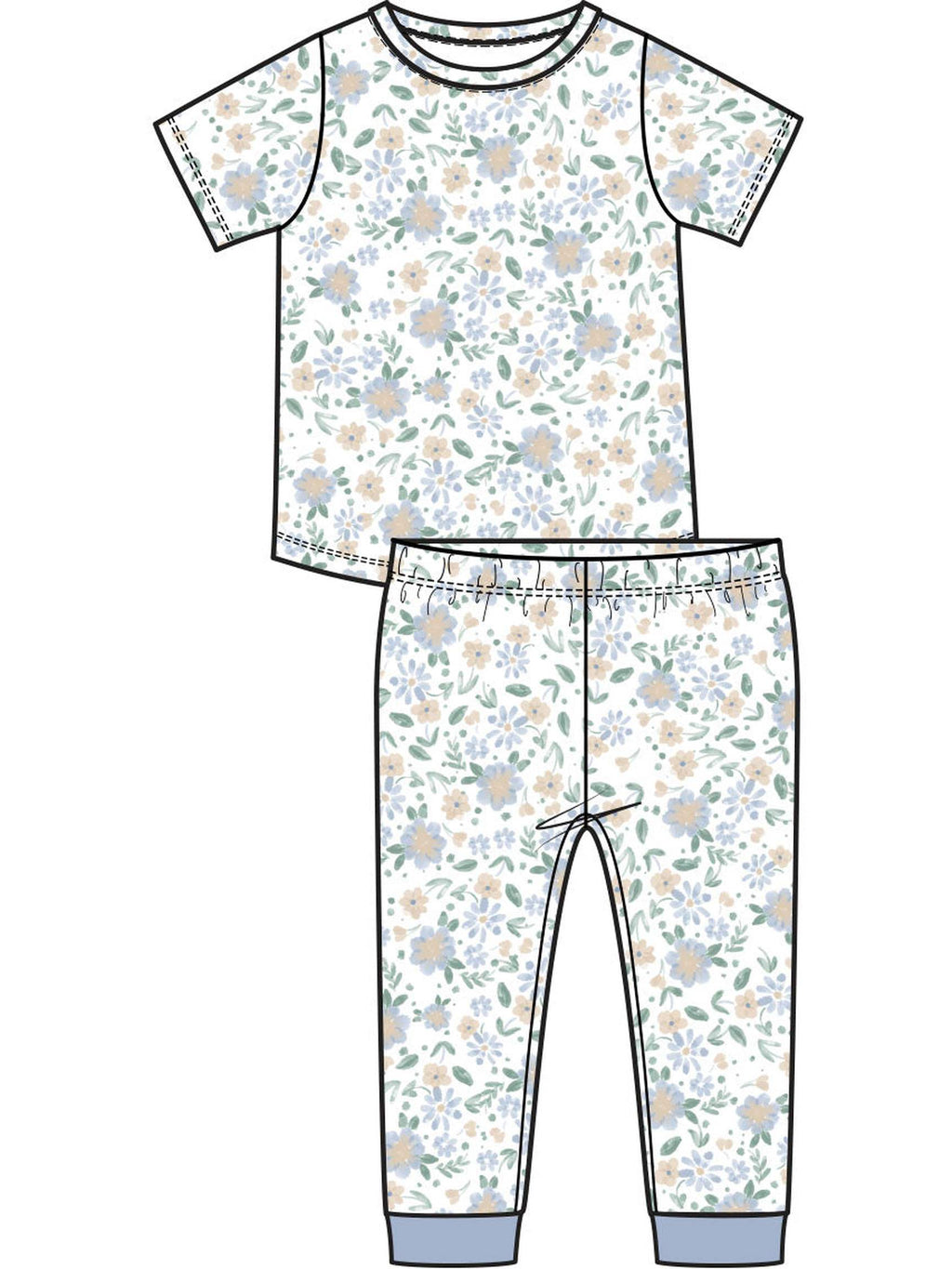 Short Sleeve Loungewear Set
