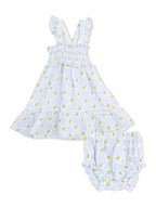 Smocked Ruffle Sundress with Bloomer