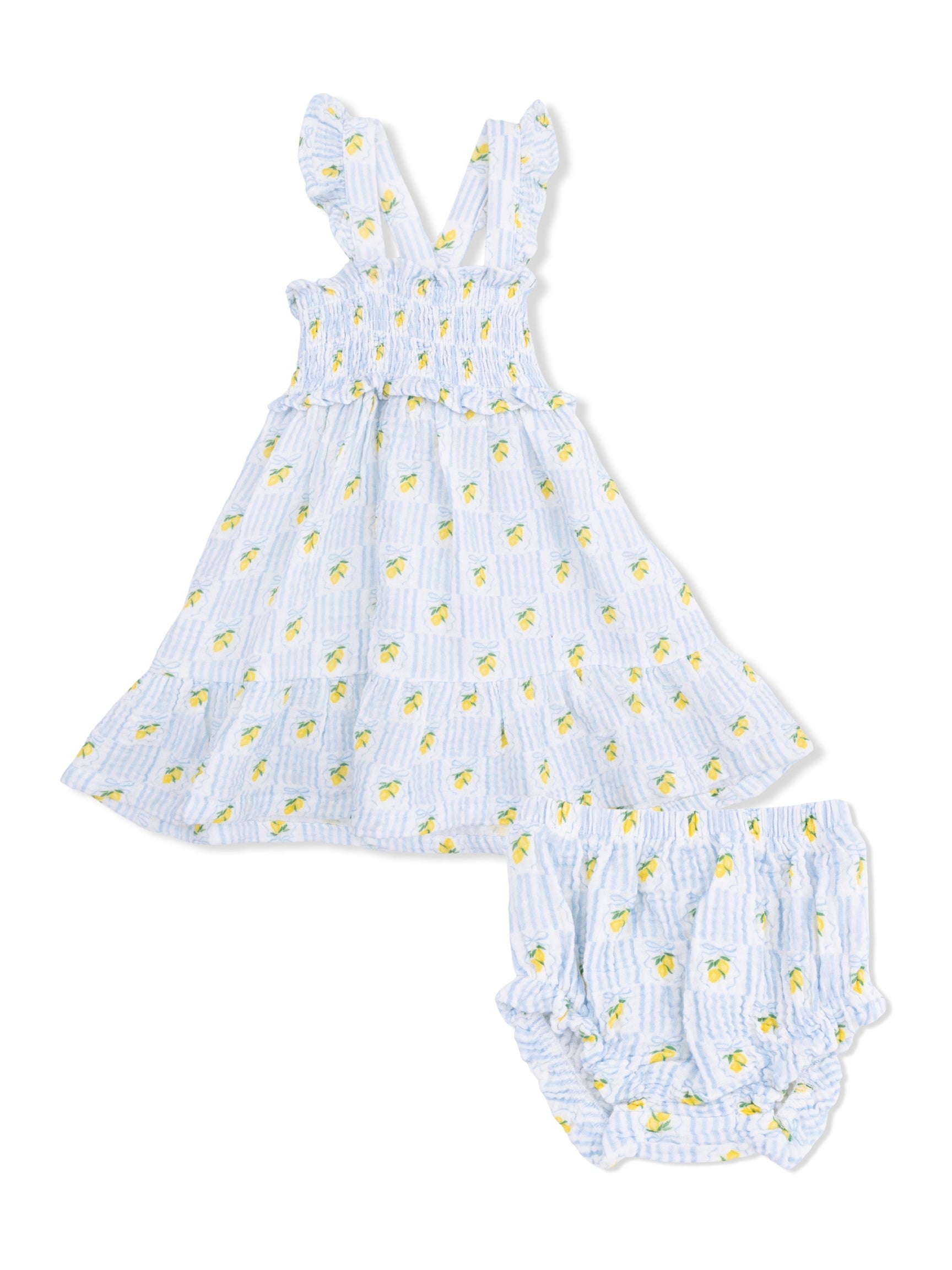 Smocked Ruffle Sundress with Bloomer