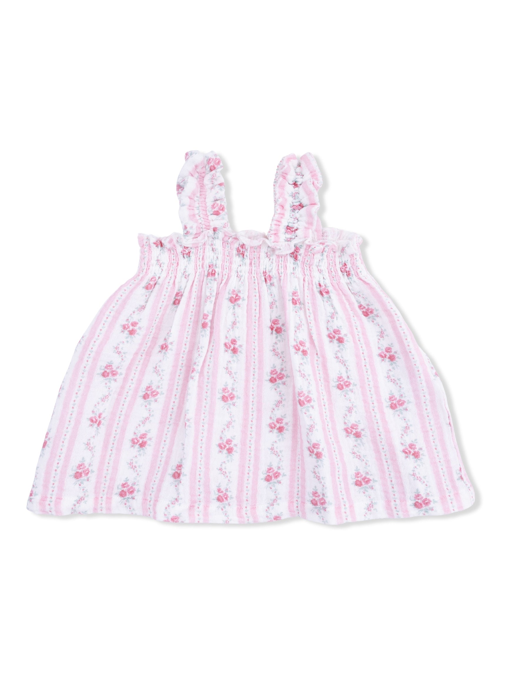 Ruffly Strap Top and Bike Short