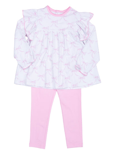 PRE-ORDER Abree Legging Set - Bubblegum Bows
