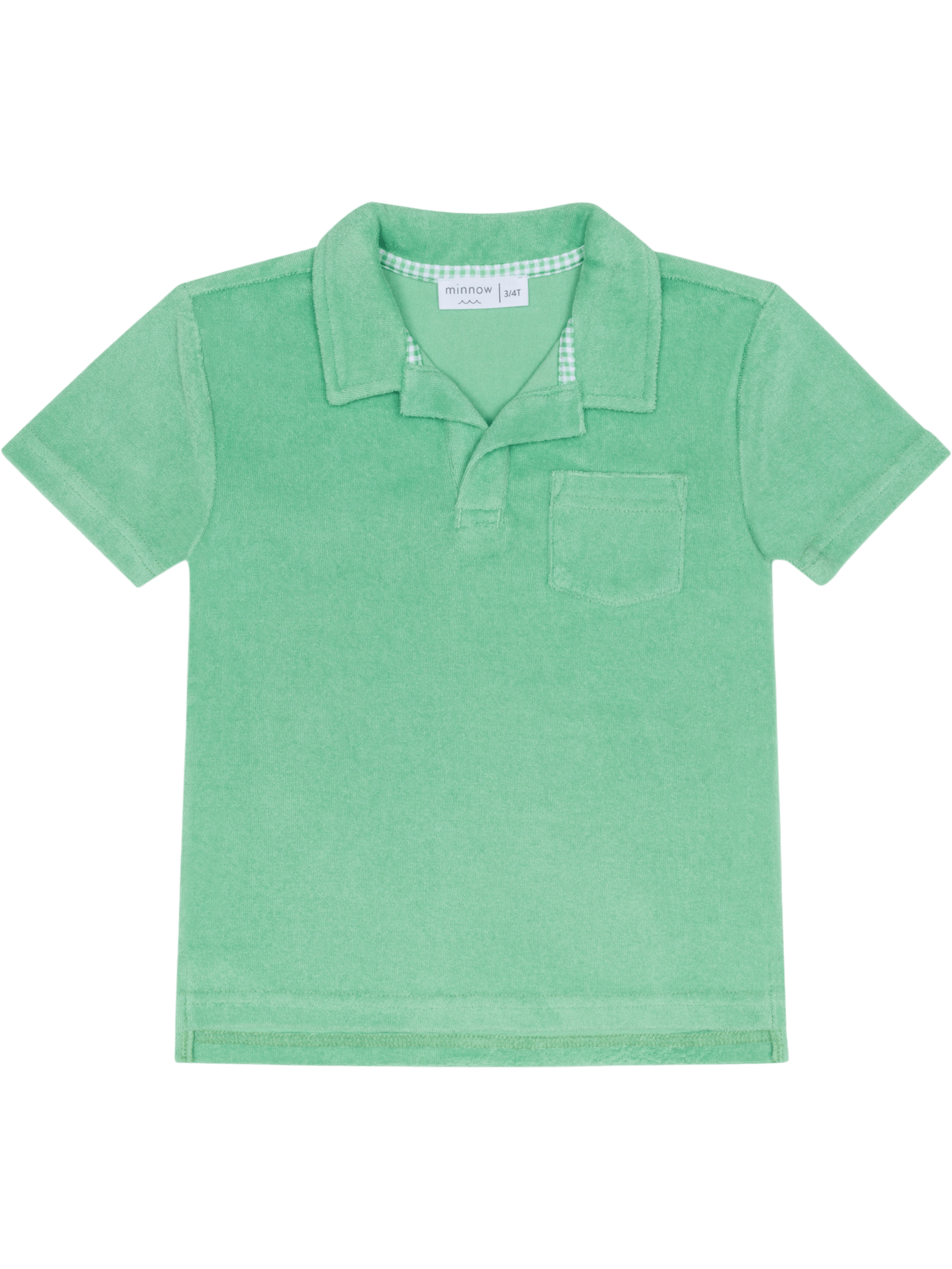 PRE-ORDER Gustavia Green French Terry Polo - Posh Tots Children's Boutique