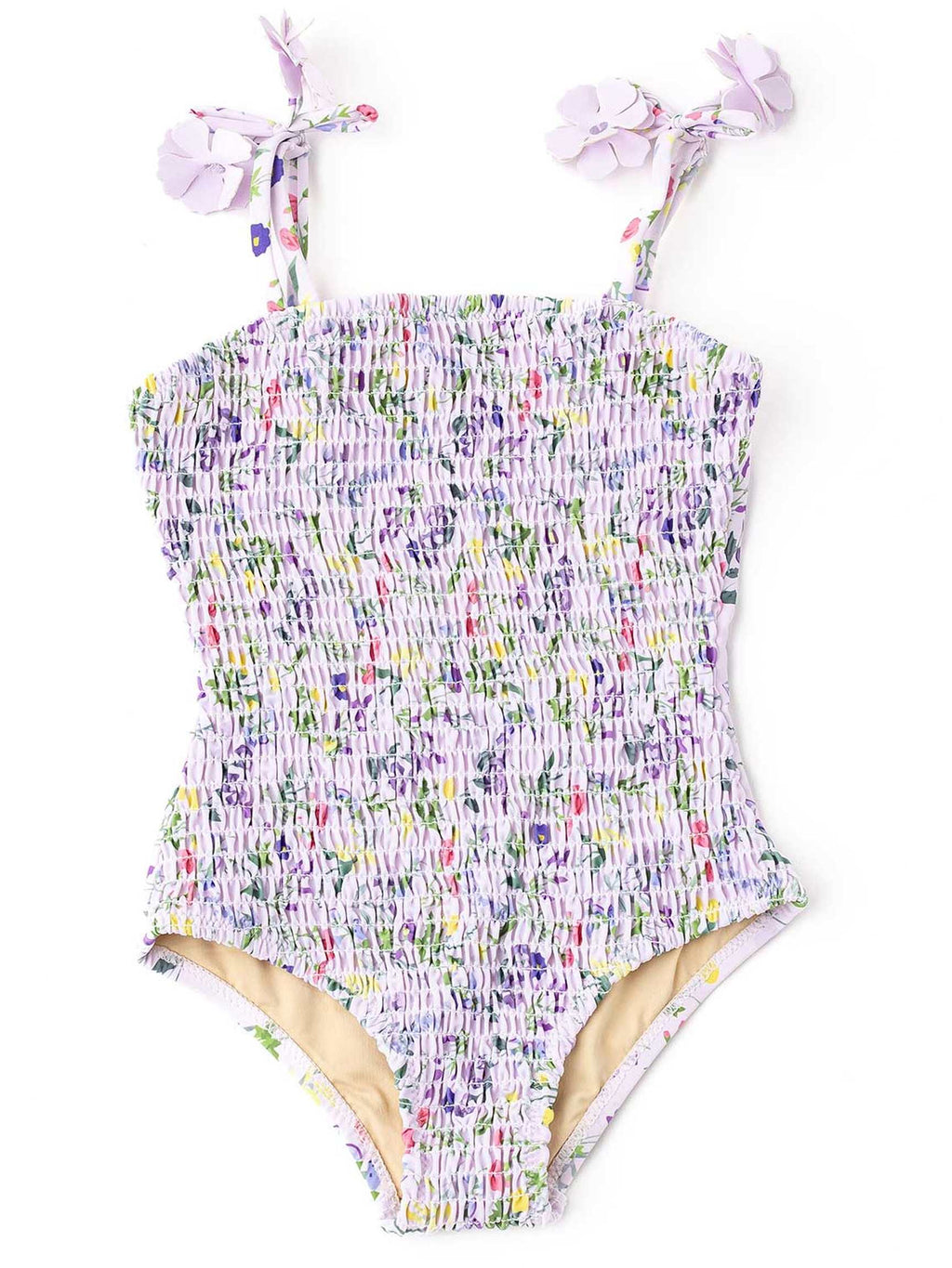 One Piece Smocked Swimsuit