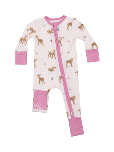 PRE-ORDER 2 Way Zipper Romper-Soft Deer